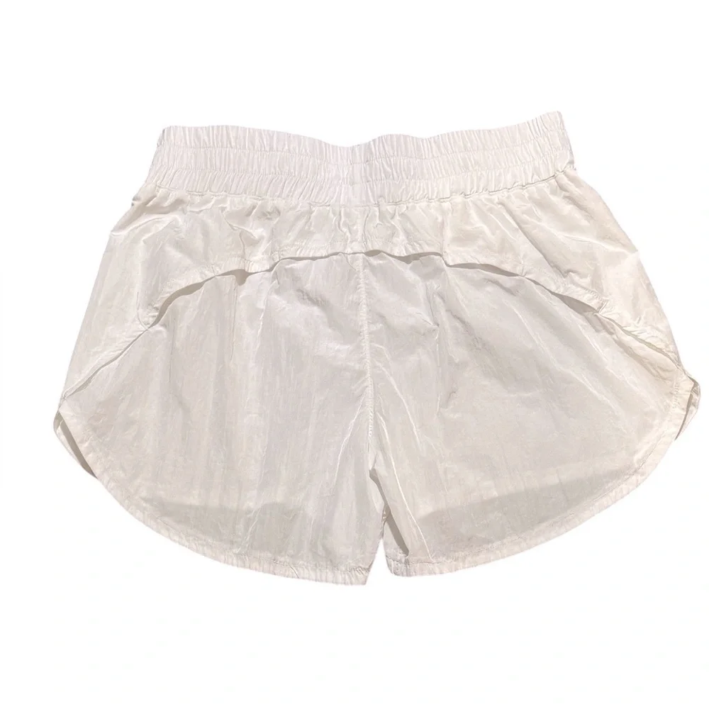 Onzie Yoga Flow Nylon White Parachute Shorts Womens Medium / Large
